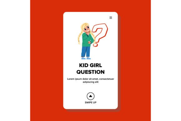 Choosing the Right Kid Girl Question Vector for Educational and Creative Projects