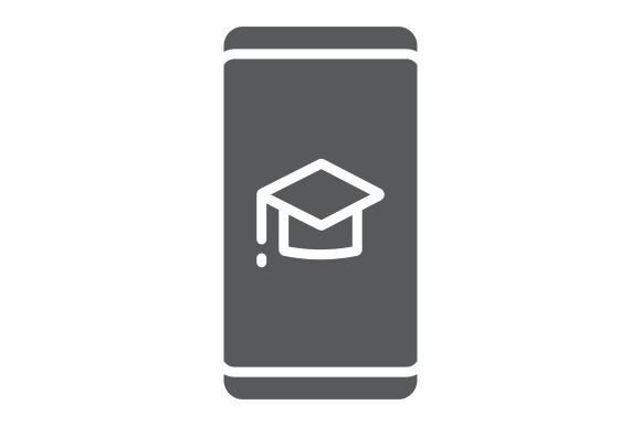 Education App Glyph Icon: Design Essentials