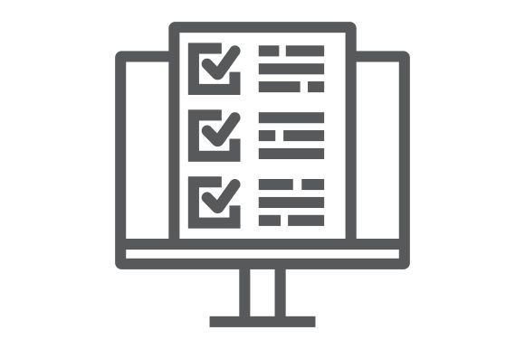 Enhancing Digital Education with the Online Test Line Icon