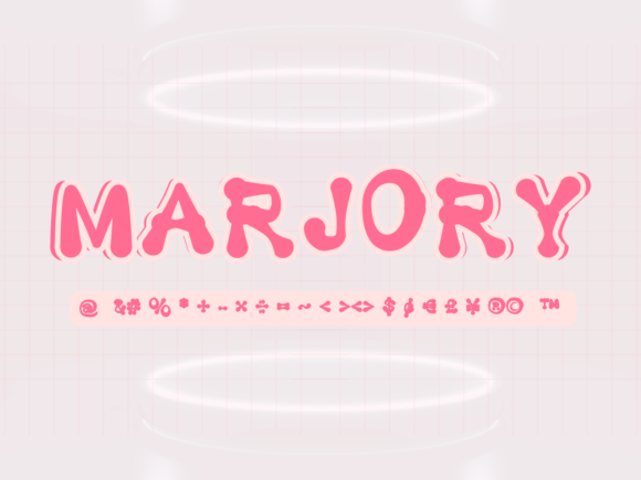 Marjory: A Playful Retro Display Font