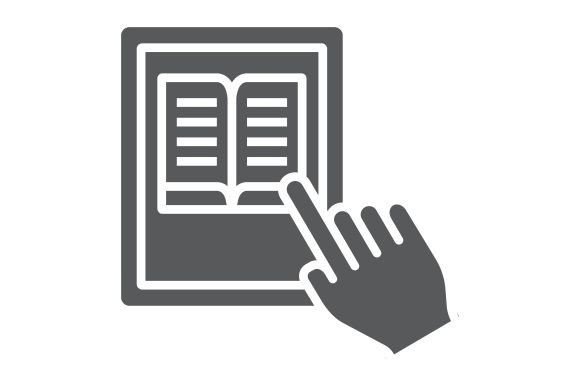 Mastering the Distance Education Glyph Icon