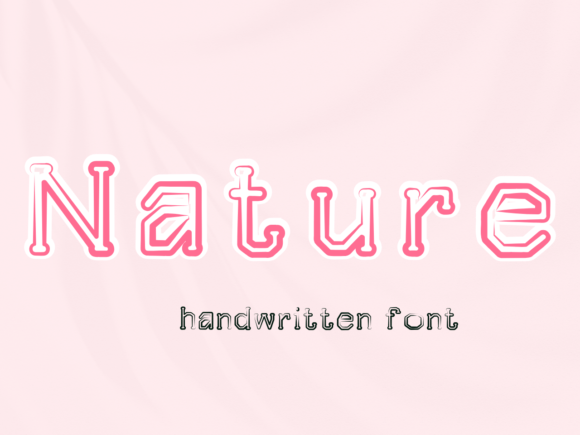 Nature: A Whimsical Display Font for Modern Magical Designs