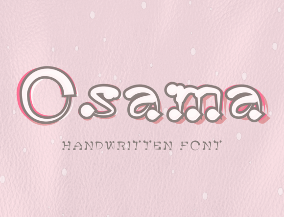 Osama Font: Quirky Handwritten Style for Designers