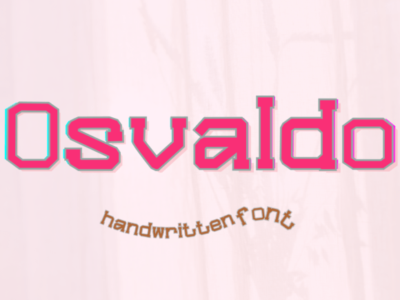 Osvaldo: The Whimsical Typewriter Font with Handwritten Charm