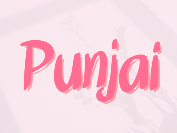 Punjai: A Quirky Handwritten Font for Joyful Designs