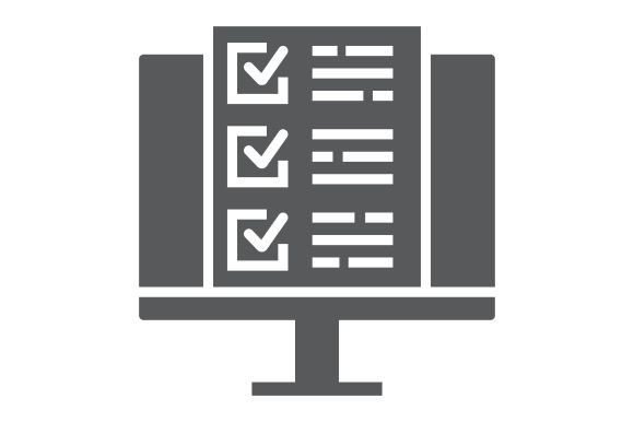 Visualizing Assessment: The Strategic Value of the Online Test Glyph Icon in Digital Education